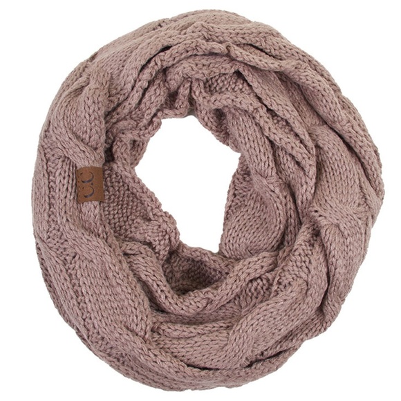 C.C 3pc Knit Warm Beanie Gloves Scarves Set